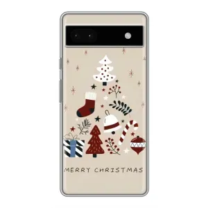 Рождественские, Праздничные Чехлы для Гугл Пиксель 6а (Merry Christmas)