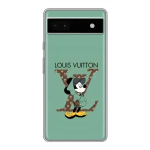 Чохли Луі Вітон для Google Pixel 6a (AlphaPrint - LOUIS VUITTON) (Міккі Маус LV)