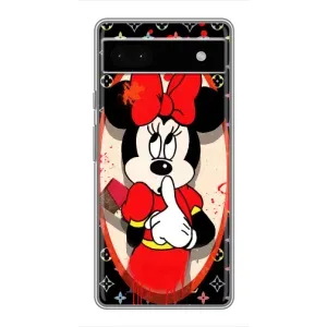 Чехол Disney Mouse Google Pixel 6a (PREMIUMPrint) (Минни Маус ЛВ)