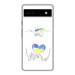 Чехол для Патриота Украины Google Pixel 6a - (AlphaPrint) (Мир Украине)