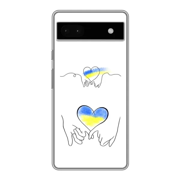 Чехол с принтом «Мир Украине» для Google Pixel 6a