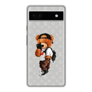 Брендновые Чехлы для Google Pixel 6a - (PREMIUMPrint) (Мишка Луи)