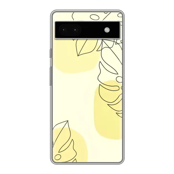Чехол с принтом «Желтая монстера арт» для Google Pixel 6a Чехол с принтом «Желтая монстера арт» для Google Pixel 6a