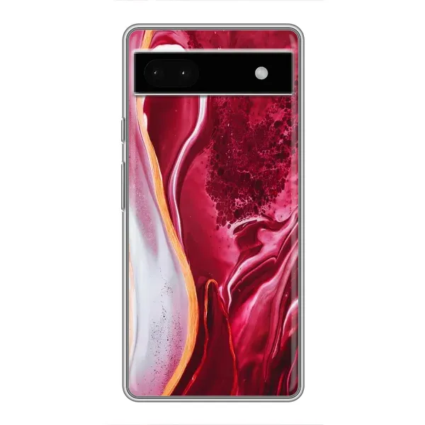 Чохол з принтом «Мрамор червоний» для Google Pixel 6a Чохол з принтом «Мрамор червоний» для Google Pixel 6a