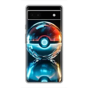 Чохол з Пікачу на Google Pixel 6a (М'яч Пікачу)