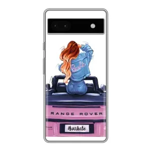 Чехол с печатью для Google Pixel 6a - (Мода) (AlphaPrint) (На машине)