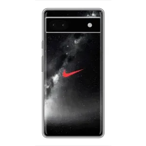 Чехол для Google Pixel 6a - с принтом Найк (AlphaPrint) (Найк красный)