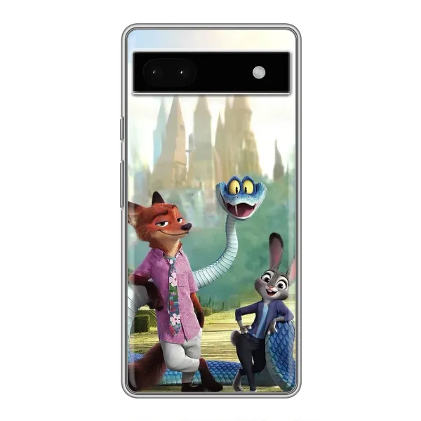 Чехол с принтом «Герои мультфильма Зверополис» для Google Pixel 6a Чехол с принтом «Герои мультфильма Зверополис» для Google Pixel 6a