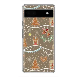 Новогодние, Праздничные Чехлы для Google Pixel 6a - 2024 год (Новогодние пряники)