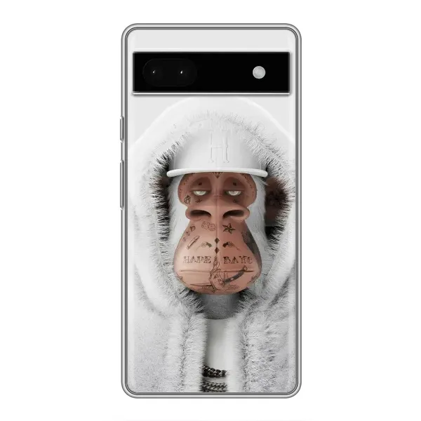 Чохол з принтом «мавпа NFT в тату» для Google Pixel 6a