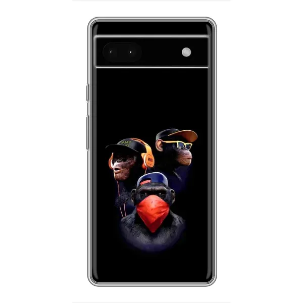 Чохол з принтом «Три мавпи» для Google Pixel 6a