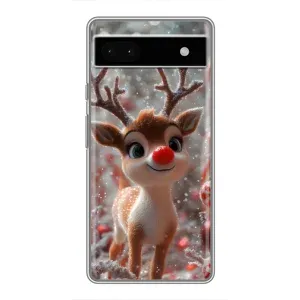 Яскравий чохол для Google Pixel 6a з Зимові Оленята