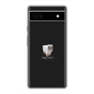 Чехол Майнкрафт на Google Pixel 6a (AlphaPrint) Minecraft (Овечка Майнкрафт)