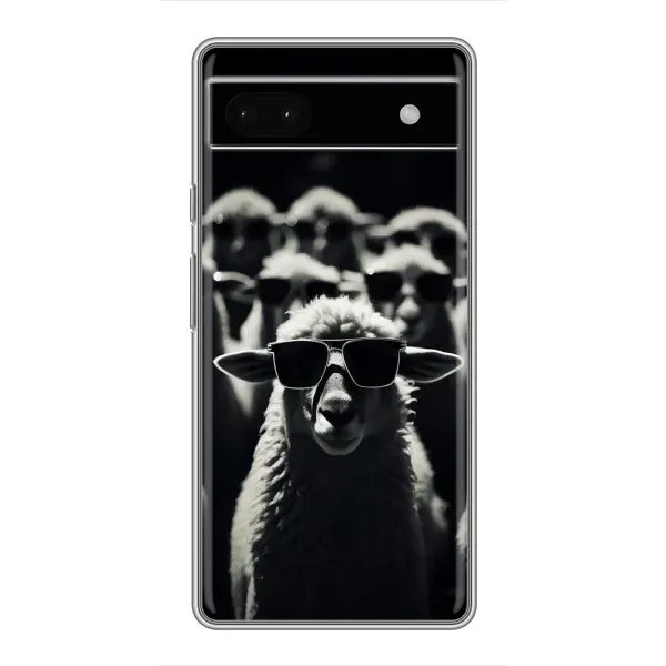 Чехол с принтом «Овечка в очках» для Google Pixel 6a