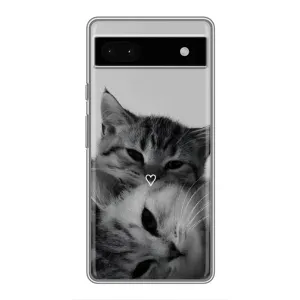 Чохол з малюнком кіт на Google Pixel 6a (Пара котів)