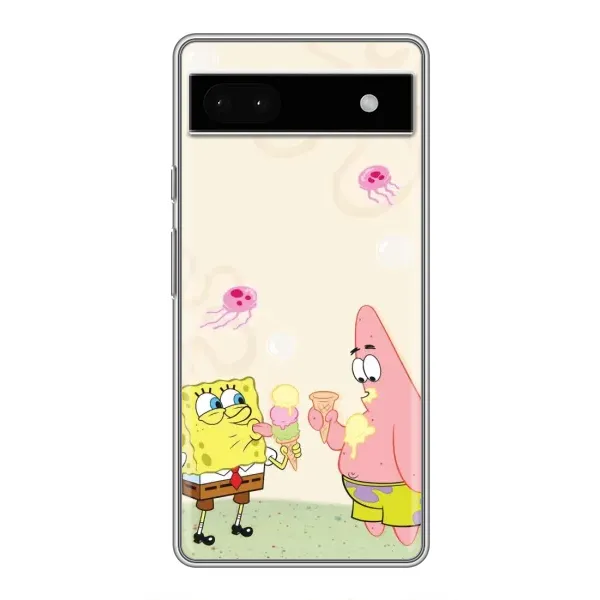 Чохол з принтом «Патрік і Боб» для Google Pixel 6a