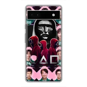 Чехол с принтом «Участники Игра кальмара» для Google Pixel 6a