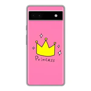 Чехол с картинкой (Стильные) для Гугл Пиксель 6а - (AlphaPrint) (Princess)