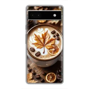 Чехол с уникальным дизайном «Осень с кофе» для Google Pixel 6a (Пряный кофе)
