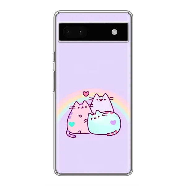 Чохол з принтом «Радужний котик» для Google Pixel 6a