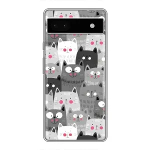 Чохли з Котиками для Google Pixel 6a (VPrint) (Мальовані котики)