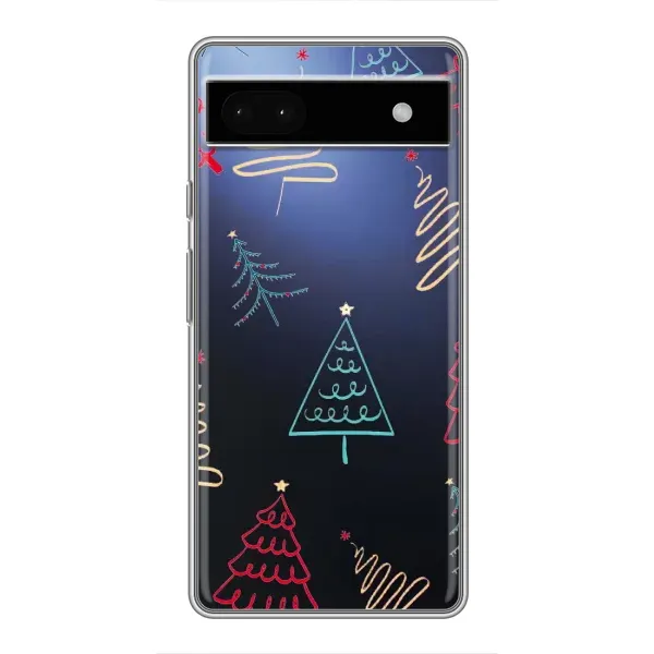 Чехол с принтом «Рождественские елки» для Google Pixel 6a