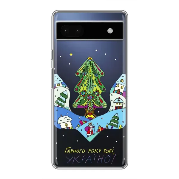 Чехол с принтом «Рождественский герб» для Google Pixel 6a
