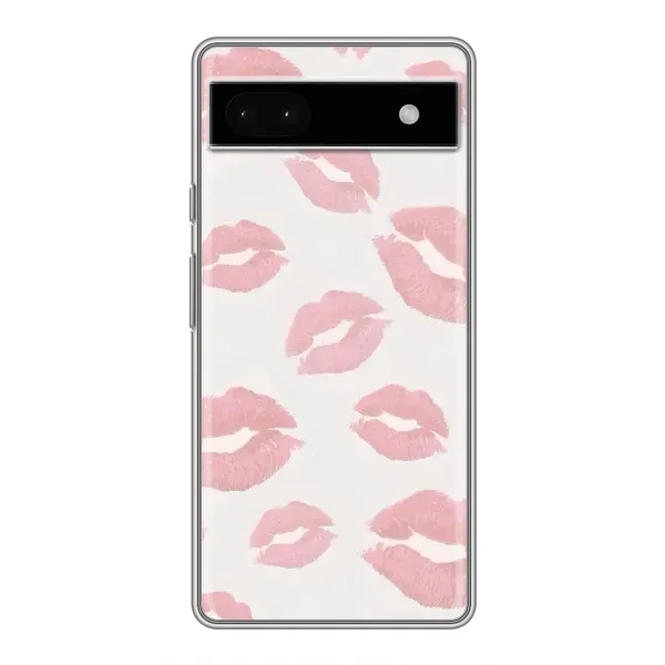 Чохол з принтом «Рожеві губи» для Google Pixel 6a