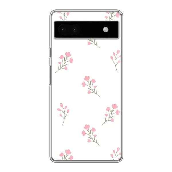 Чохол з принтом «Рожеві квіти» для Google Pixel 6a