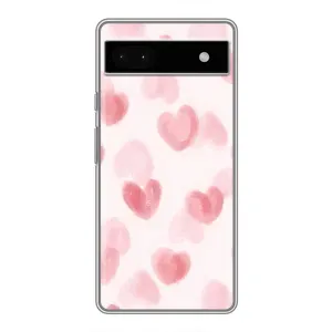Чехол с розовым рисунком для Google Pixel 6a