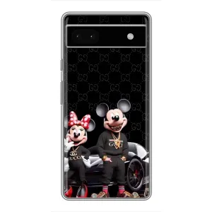 Чехол Disney Mouse Google Pixel 6a (PREMIUMPrint) (Семья Маусов)