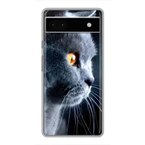 Чохли з Котиками для Google Pixel 6a (VPrint) (Сірий Кіт)