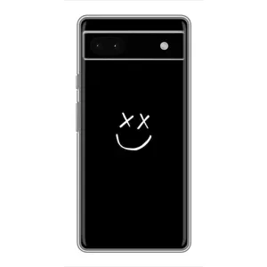 Чехол для Гугл Пиксель 6а - (AlphaPrint) с печатью (ТОП продаж) (Смайл)