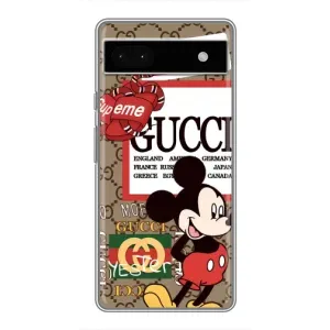 Чехол Disney Mouse Google Pixel 6a (PREMIUMPrint) (Стильный Микки)