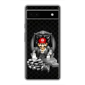 Чехлы с крутыми принтами для Google Pixel 6a - (PREMIUMPrint) (Супер Марио)