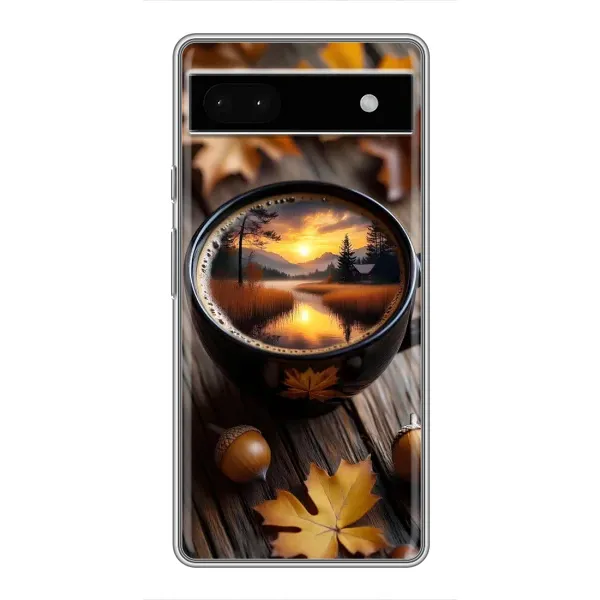 Чехол с принтом «Темный кофе» для Google Pixel 6a