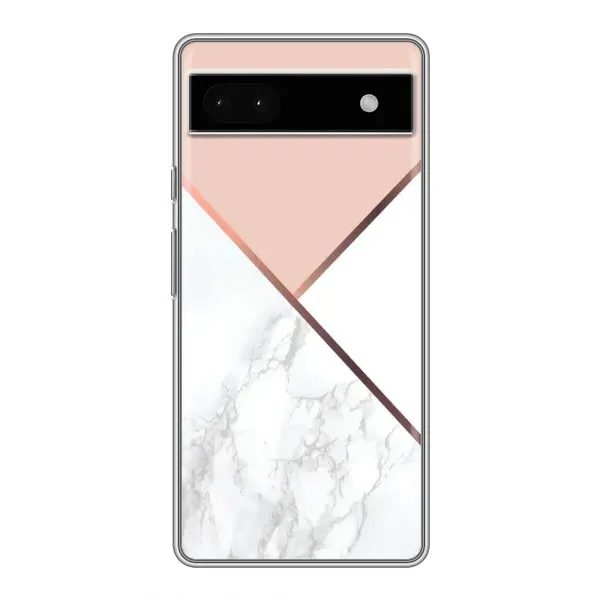 Чехол с принтом «Тройной мрамор» для Google Pixel 6a