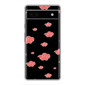 Чехлы Персонажи Аниме Наруто для Google Pixel 6a (AlphaPrint) (Тучки Аниме)