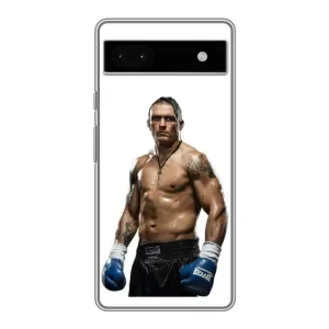 Чехол с картинкой Александр Усик для Google Pixel 6a (Усик на белом)