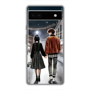 Чехол с принтом «Уэнздей и Тайлер» для Google Pixel 6a