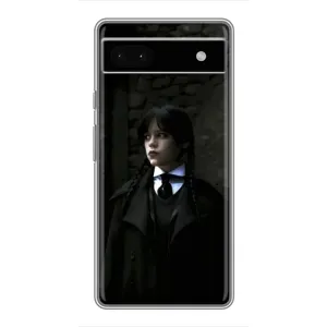 Чехол с принтом «Темный стиль Уэнздей» для Google Pixel 6a
