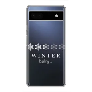 Зимние Чехлы для Гугл Пиксель 6а - прозрачный фон