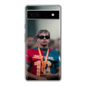 Чехол с футболистом Ламин Ямаль Google Pixel 6a (Ямаль Барса)