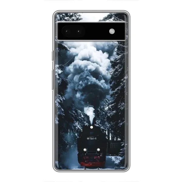 Чехол с принтом «Зимний поезд» для Google Pixel 6a