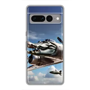 Чехол с мемом Тралалело тралала на Google Pixel 7 Pro (Бомбардиро крокодило)