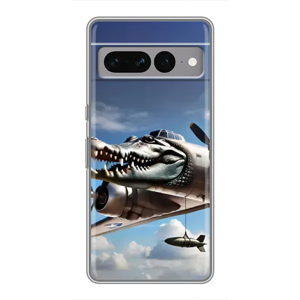 Чехол с принтом «Бомбардиро крокодило» для Google Pixel 7 Pro