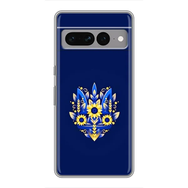 Чехол с принтом «Цветочный Герб» для Google Pixel 7 Pro