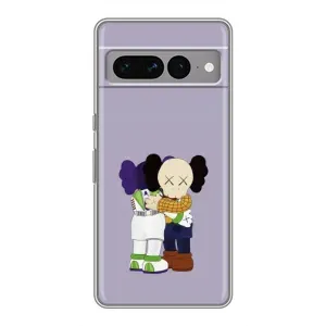 Чехлы для Google Pixel 7 Pro - Bearbrick Louis Vuitton (PREMIUMPrint) (Дружба Беарбрик)