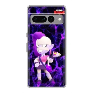Чехлы Brawl Stars для Google Pixel 7 Pro (AlphaPrint) (Эмз Бравл Старс)