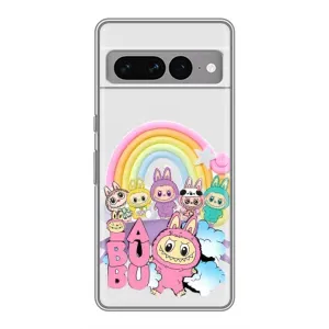 Чехол с Лабубу на Google Pixel 7 Pro (Фон Лабубу)